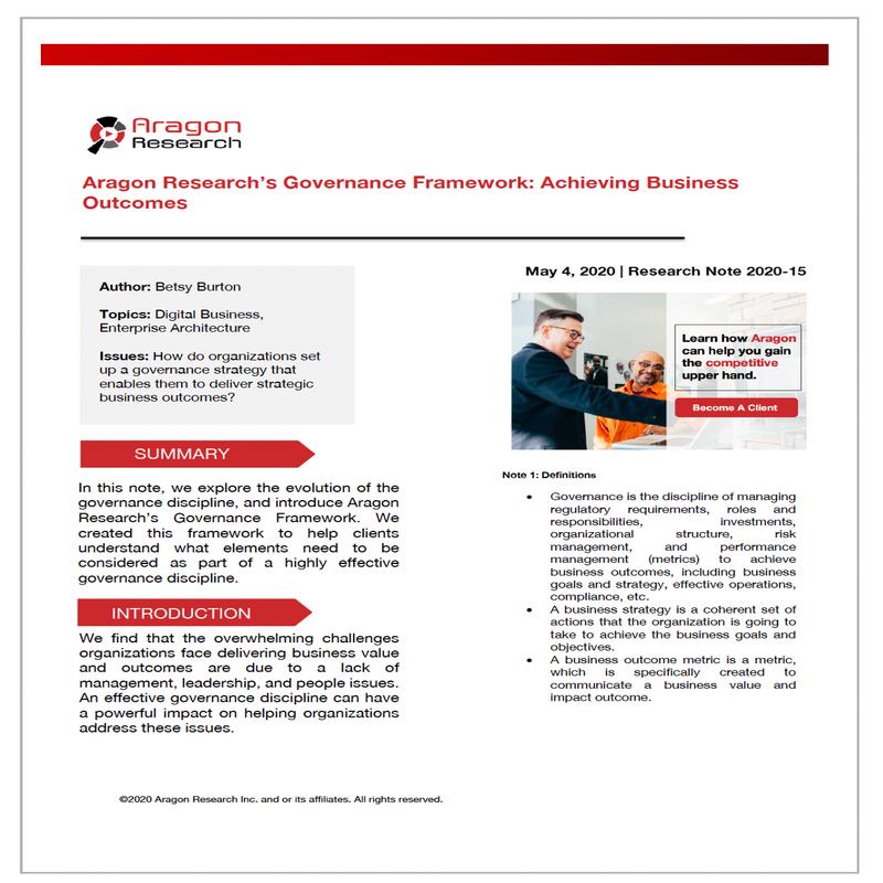 2020-15 Aragon Research\'s Governance Framework