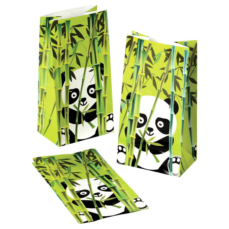 Panda Gift Bags for Kids  Bamboo Animal Party & Classroom Favor Bags
