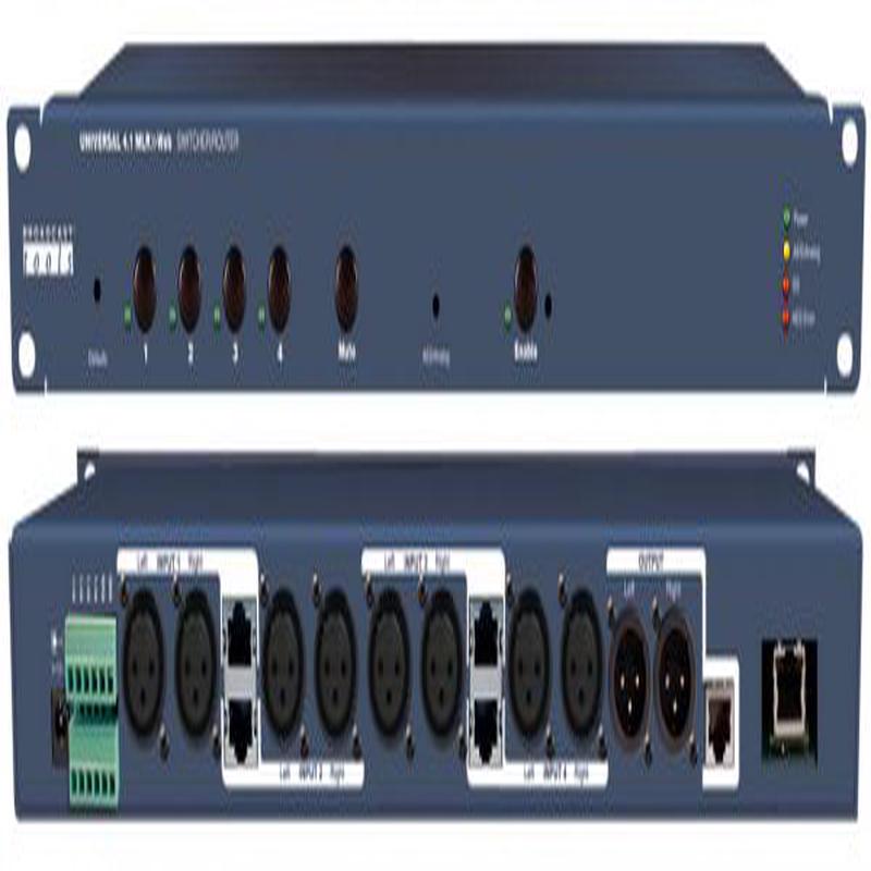 Broadcast Tools Universal 4.1 MLRWeb  Web-based RJ45/XLR Switcher w/ Silence/AES Loss Detector
