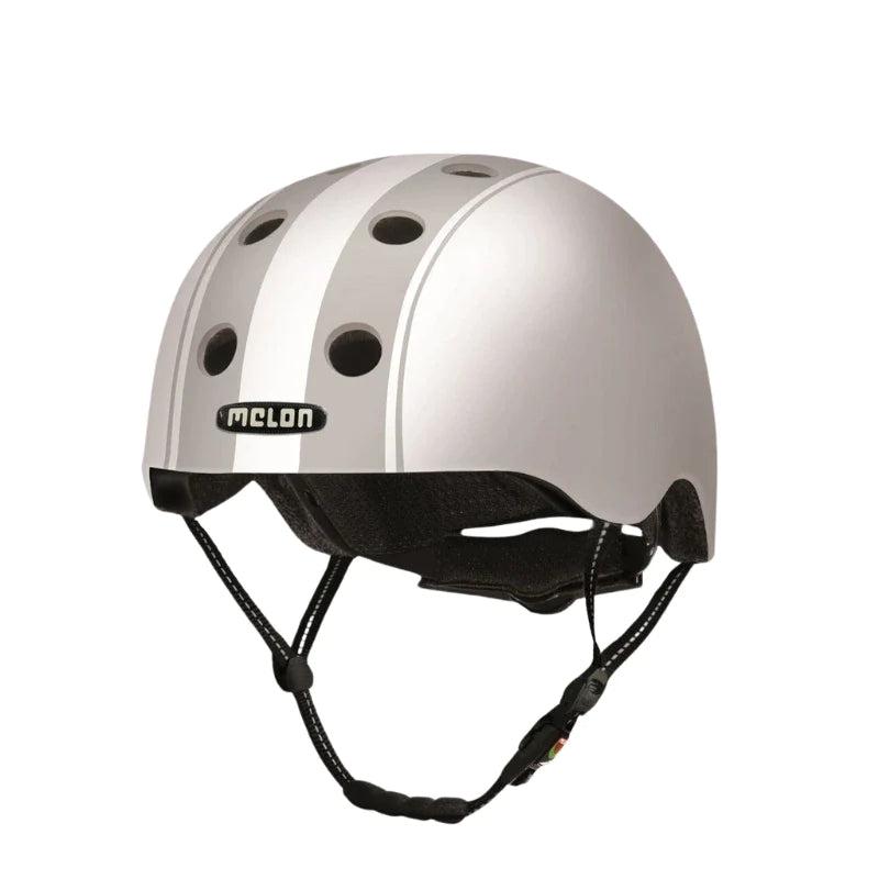 Melon Helmet - Double Grey Stripes